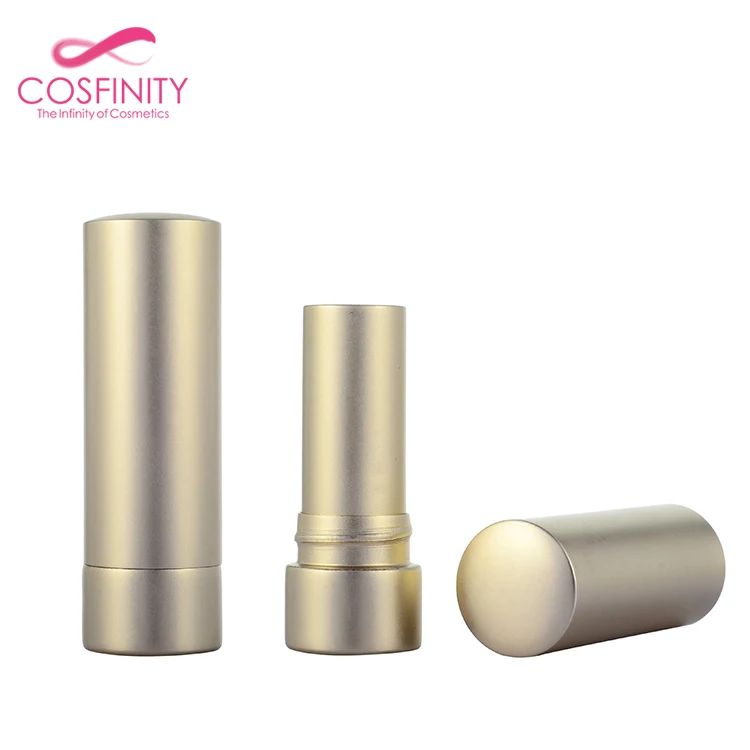 
Cosmetic luxury square lip balm container matte unique custom logo empty metallic lipstick tube 