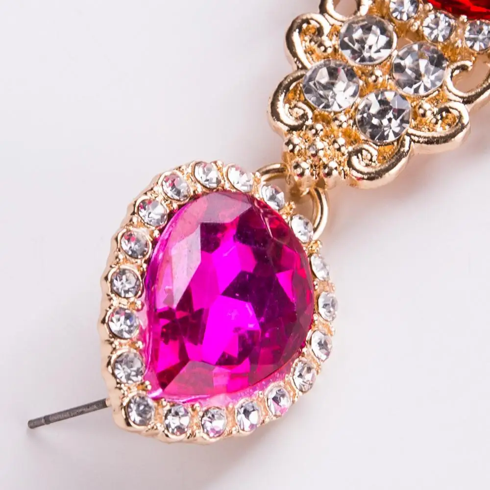 Big Cross Earrings For Women Large statement Earrings crystal dangle earrings rhinestone trending jewelry 2020