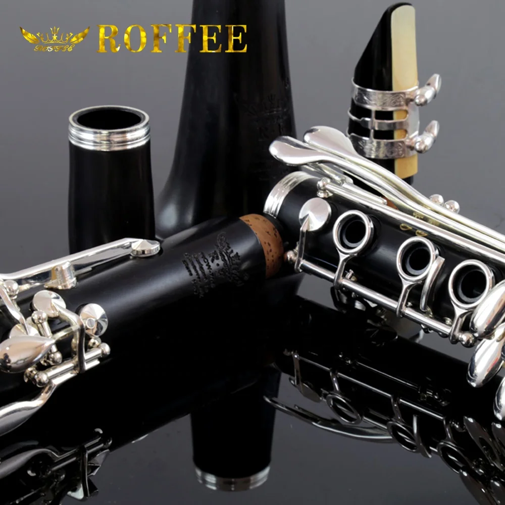 Профессиональный уровень производительности Эбеновое дерево посеребренный тональный кларнет 706