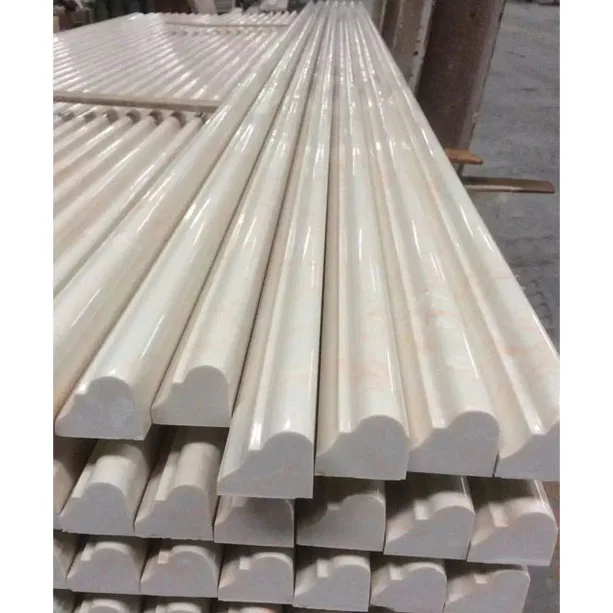 Beige Marble Molding Door Natural Marble Flooring Border Designs for Hall