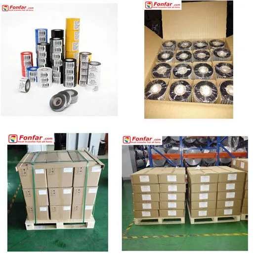Print Carbon Belt Ribbon Thermal Transfer Ribbon Wax / Resin / Wax Resin Barcode Ribbon