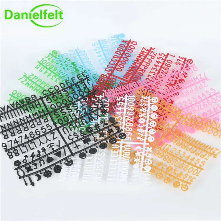cheap popular color plastic letters for felt letter board
