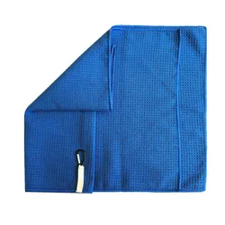 Сублимационное полностью CMYK Вафельное полотенце из полиэстера, полиамида с люверсами и карабином