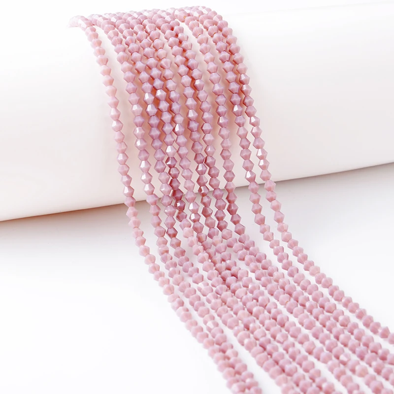  New Design 4mm Colorful Crystal Bicone Beads Wholesale Glass