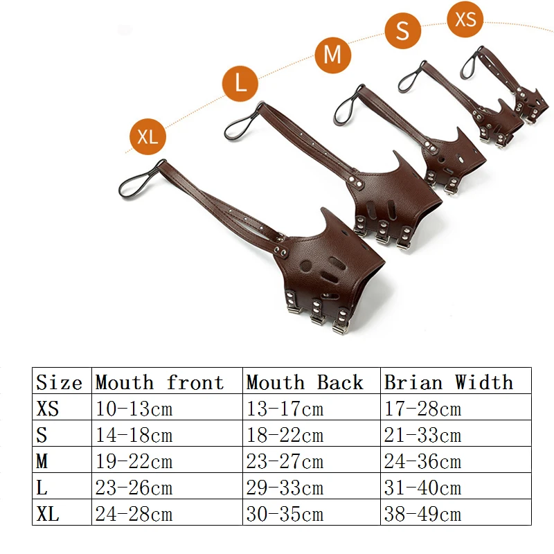 Wholesale Custom PU Pet Dog Muzzle for Anti-Biting Comfortable Dog Training Muzzle