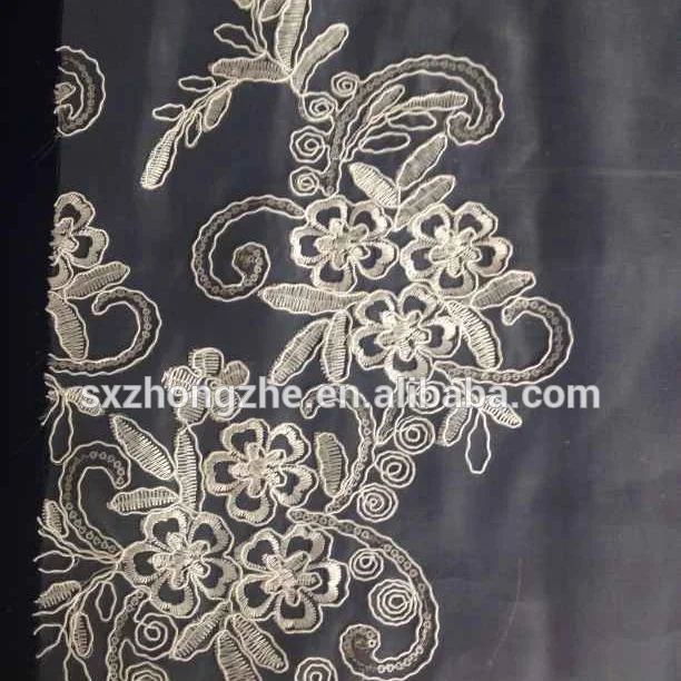 Стрейчевая ткань для танцевальных костюмов, черная и Королевская Синяя вышивка блестками