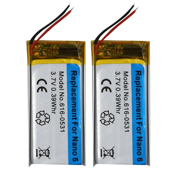 
China Factory Product High Quality Replacement Li-ion Battery For iPod Nano6 6th Gen Generation A1366 Battery 