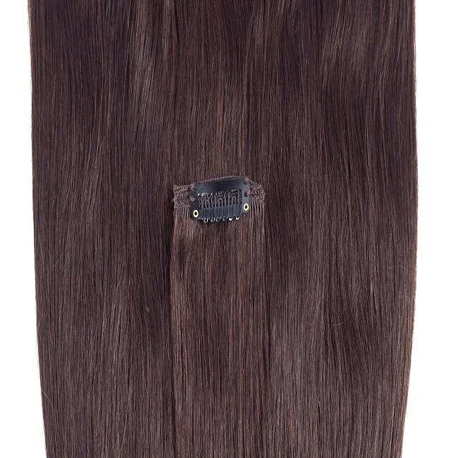 Buying from india high quality indian virgin human hair 18 clips seamless clip in hair extensions for thin hair