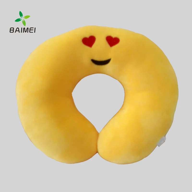 
advertising plush velour cover travel pillow,egg foam and memory foam neck pillow 