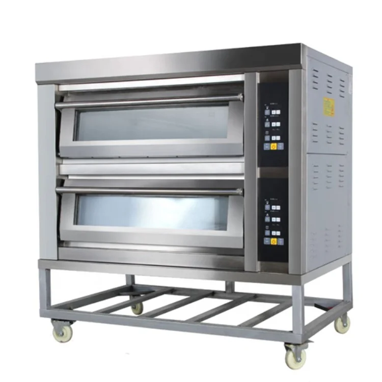 Commercial Bakery Equipment Stainless Steel 1 2 3 Layer Bread Pizza Electric / Gas Baking Bakery Ovens