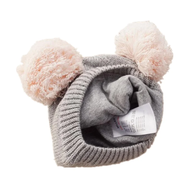 Knit Kids Hats Custom Animal Ears Design Fancy Cute Hats For Baby Girls