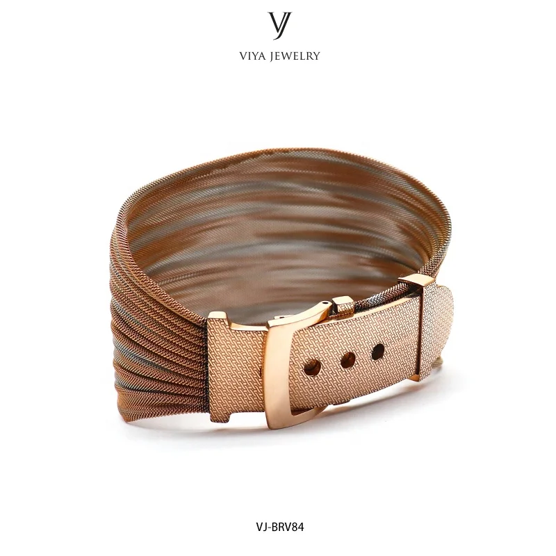 
Adjustable Wire Bangle Bracelets 316L Stainless Steel Charm Buckle Bracelets For Women Fashion Jewelry 