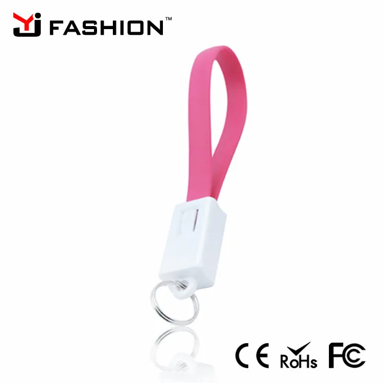 2018 YJ Модные Портативный брелок Anti-Потерянный Micro USB кабель для зарядки для телефона и power bank