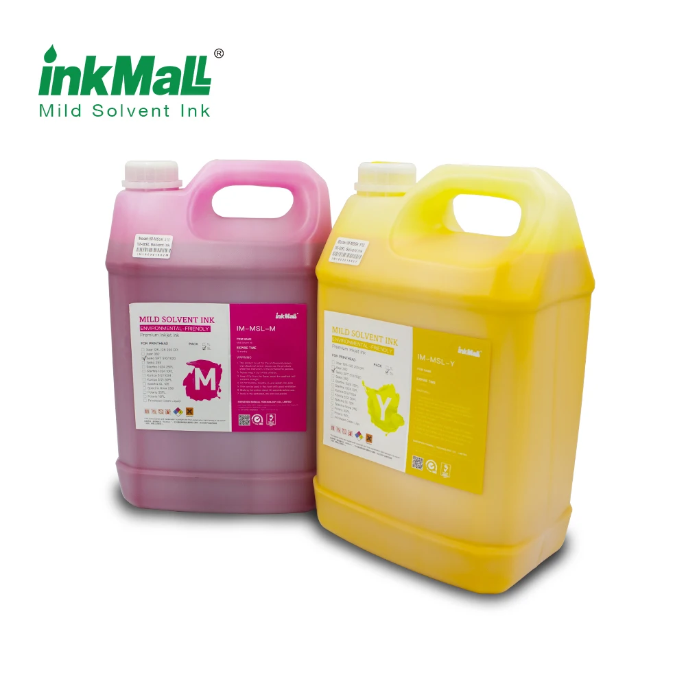 5L Wide Format Plotter Ink for top selling Konica 512 14PL/35PL/42PL head solvent printing ink