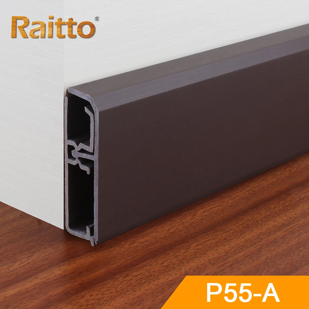 
P55-A, Raitto Modern Design Plastic Skirting with Surface printed 
