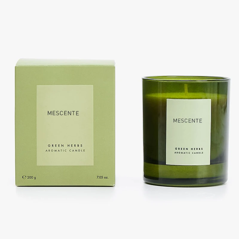 Mescente wholesale private label cheap personalised bulk wine scented candles scented soy candle in jar with lid