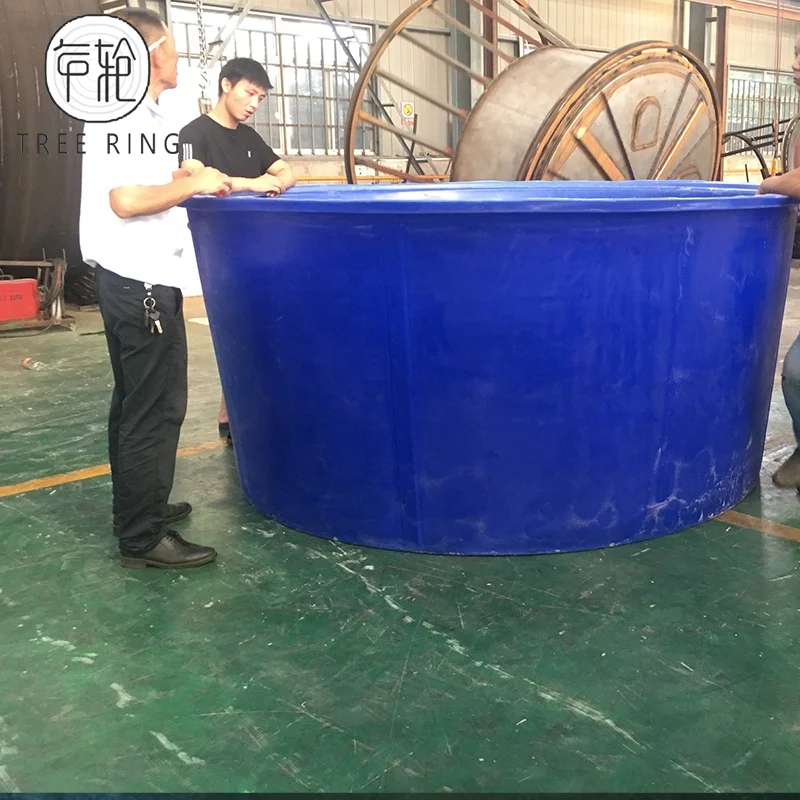 4000L Circle Agriculture Aquaponics Systems Smart Poly Fish Shrimp Ponds For Commercial Greenhouse