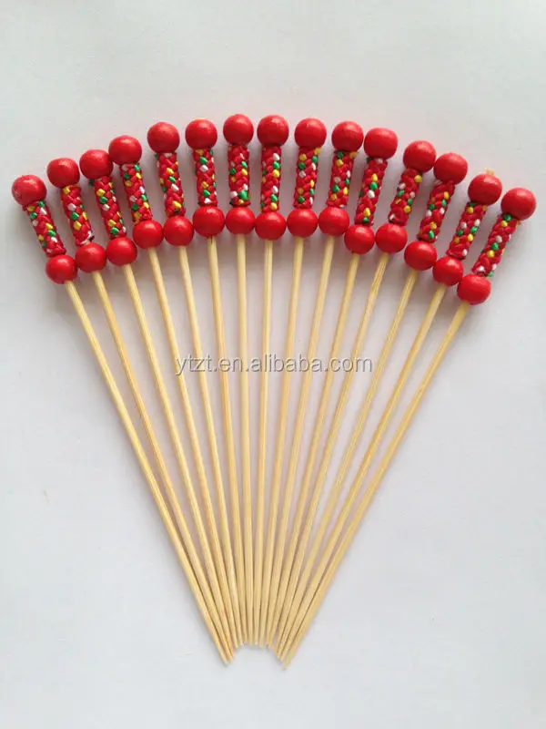 Высокое качество новые ну вечеринку декоративные бамбука бисером палочки подобрать продукты