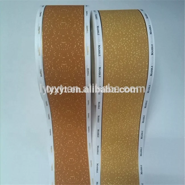 Gold supplier smoking logo printed yellow cork tipping paper cigarette tipping paper