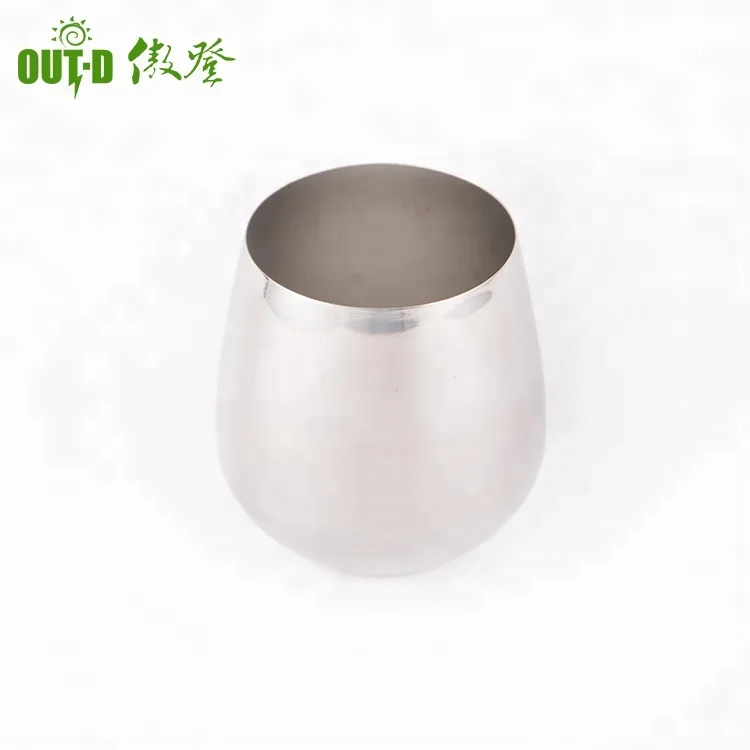 
304 Stainless Steel Stemless Whiskey Wine Tumblers Mug 