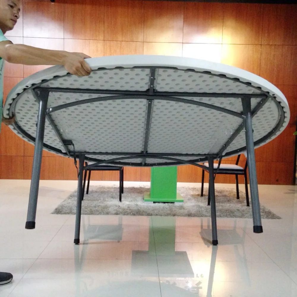 Commercial Rental Catering Folding Round Plastic Tables For Sale JC-J01
