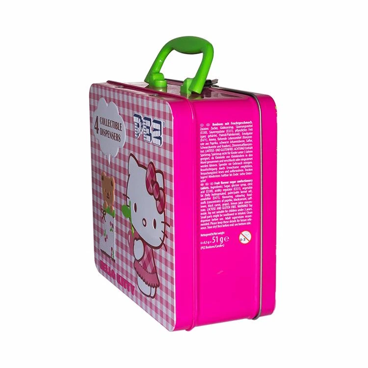 Металлическая упаковочная жестяная коробка для ланча для детских игрушек