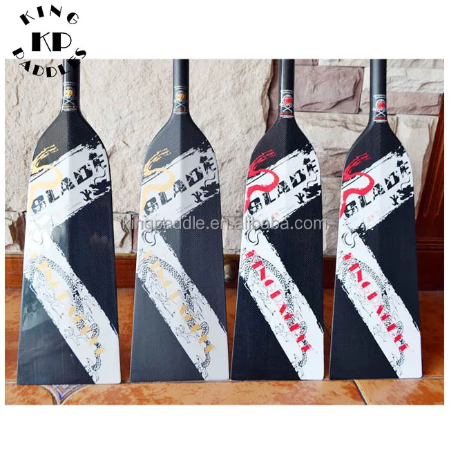 2017 Kingpaddle new design ultra thin fast speed carbon racing dragon boat paddle