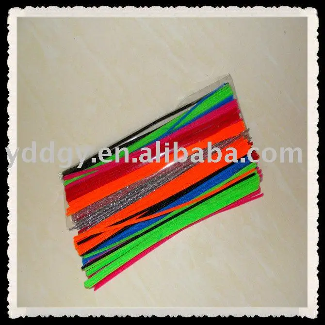 0.6CM*30CM pipe cleaners assorted colors