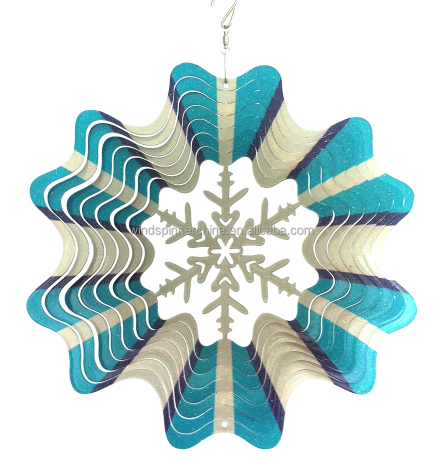 
Whole sale stainless steel wind spinner--snowflake 