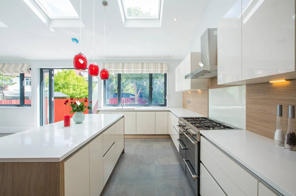 Австралийский современный дизайн, глянцевый лаковый кухонный шкаф без рук