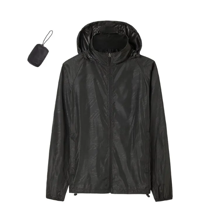 Unisex Outdoor Anti UV Water-Resistant Quick Dry Thin Skin Windbreaker Hooded Jackets for women and mens
