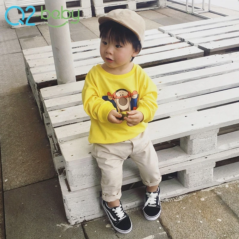 
Fashion autumn toddlers cartoon pattern o-neck long sleeve baby sweatshirts 2320 