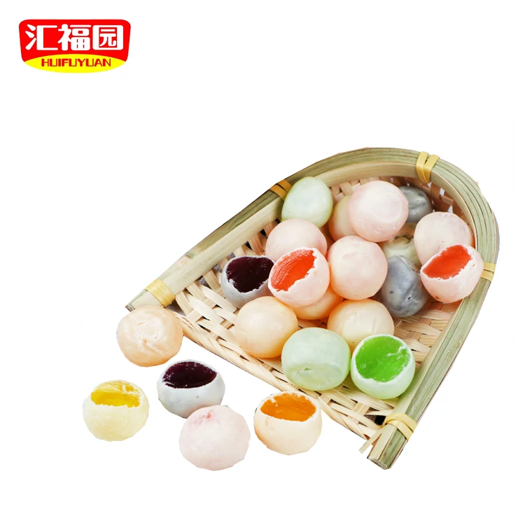 
Coating soft center filled chewing candy 