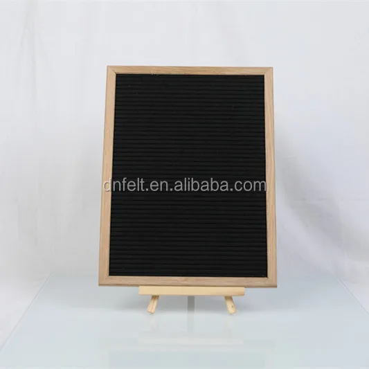 
Премиум 12*16 'дубовой раме черный Чувствовал Письмо доска + 340 белые символы 