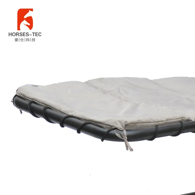 Portable garden camping hammock with heavy duty steel frame stand