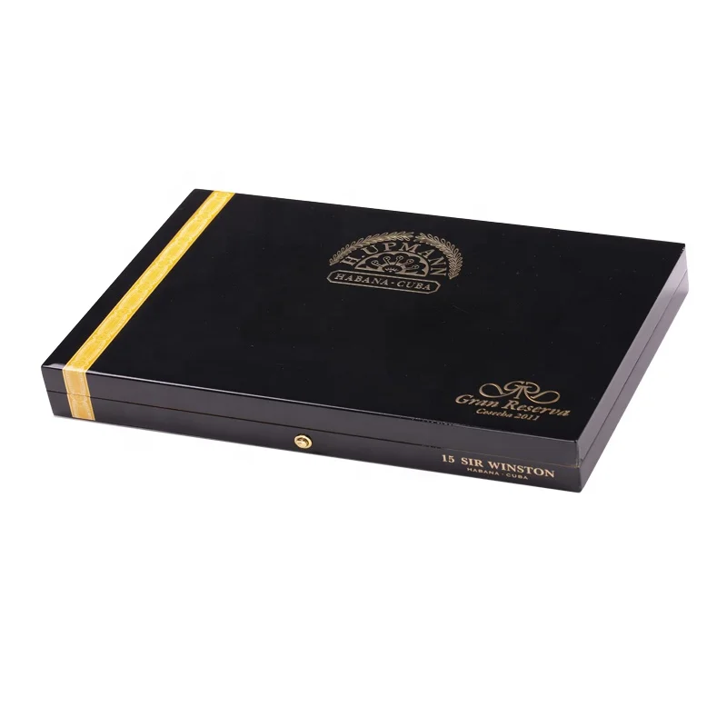 Factory Customize Cigar Wooden Boxes high gloss piano lacquer luxury cigar boxes Luxury wooden cigar case