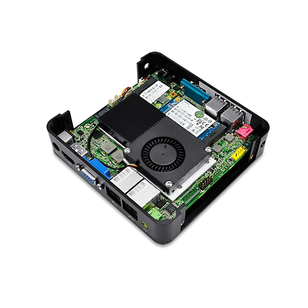  Компактные мини-компьютеры Qotom 2 LAN 1007u DDR3 ram Win XP win 8 10 12