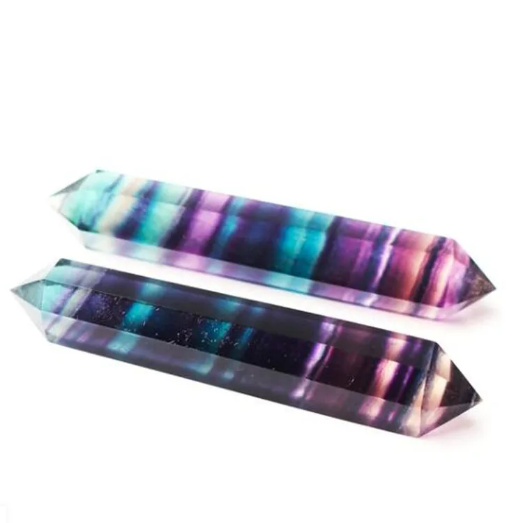 Crystal Image Product Type Point Crystal Material Point Rainbow Fluorite Double Terminated Crystal Point