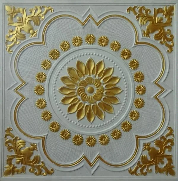 room roof design fiberglass GRG gypsum ceiling tiles