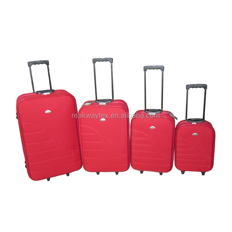 China Luggage Factory Supply Cheap Promotional Omega 3pcs or 4pcs Eva Trolley Luggage Suitcase Sets