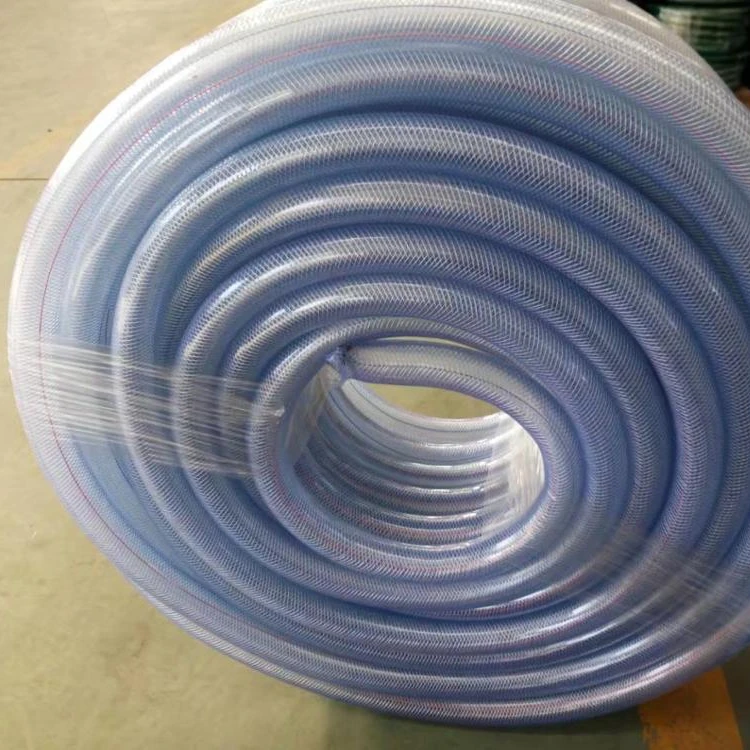 ISO9001 Certificated PVC Transparent Clear Fibre Braided Reinforced PVC Hose Pipe