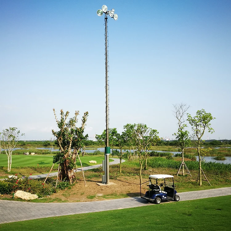 
Heavy pole mast Pneumatic telescopic solar communication 