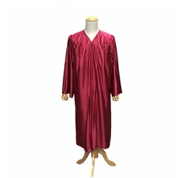 Wholesale Shiny Maroon Choir  Robes Church Gown