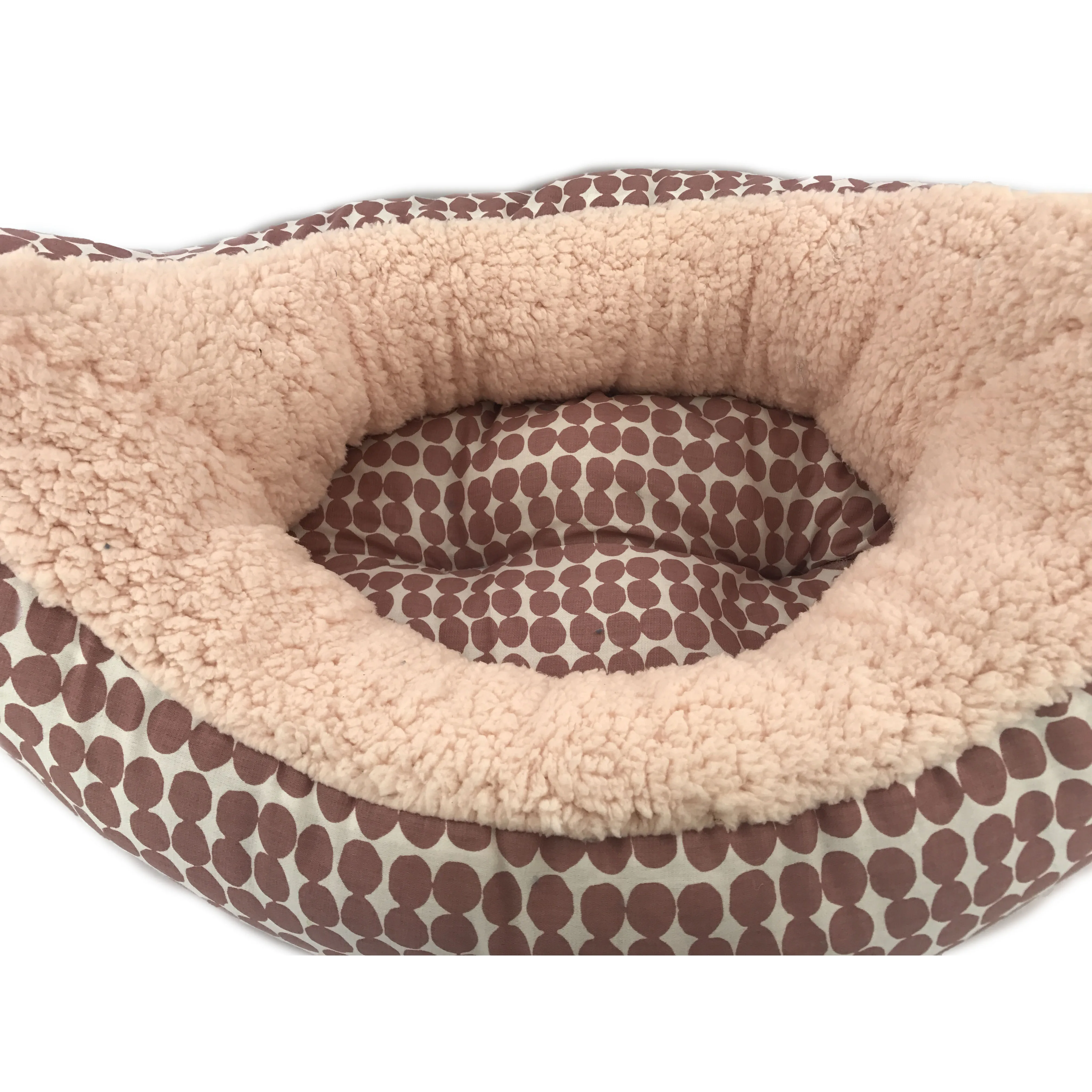 
Cute Unique Printed Fabric Plush Boat Shaped Banana Cat Dog Bed Sets Pet House Cat Beds 