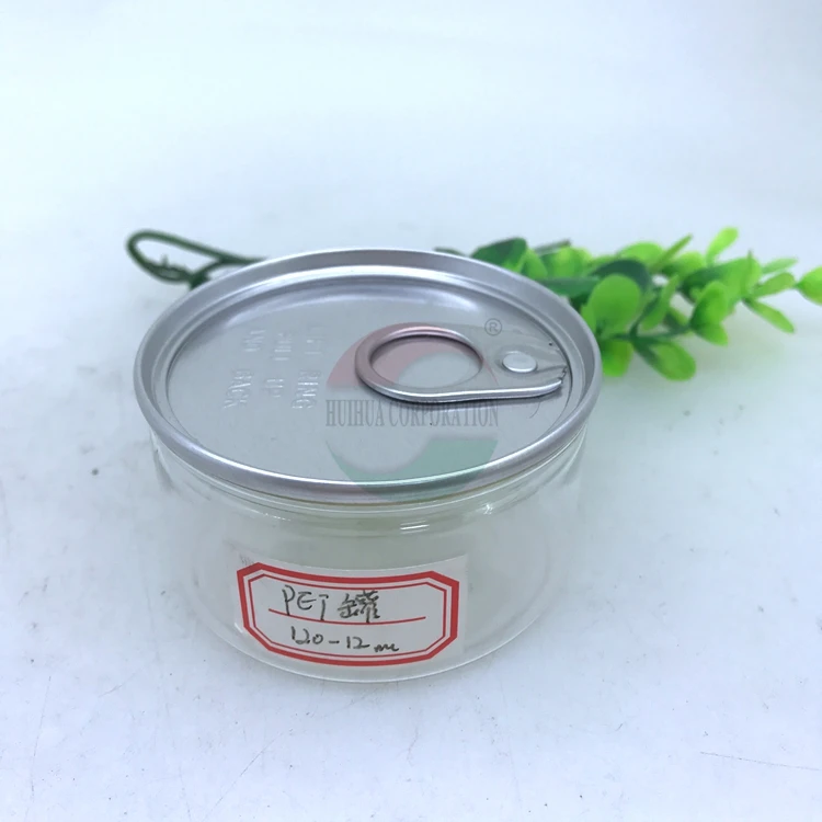 Manufacturer Pet Plastic Mini 55ml Food Grade Can Jar with Easy Open Lid