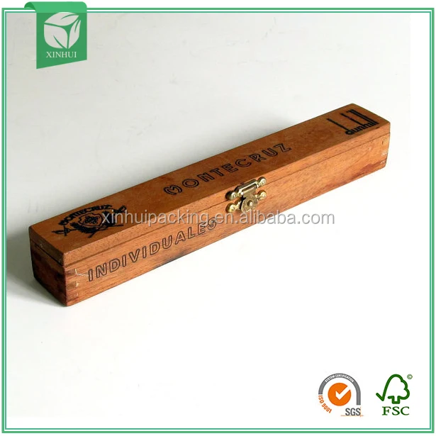 Manufactory Wholesale Custom Made Single Wooden Cigar Boxes