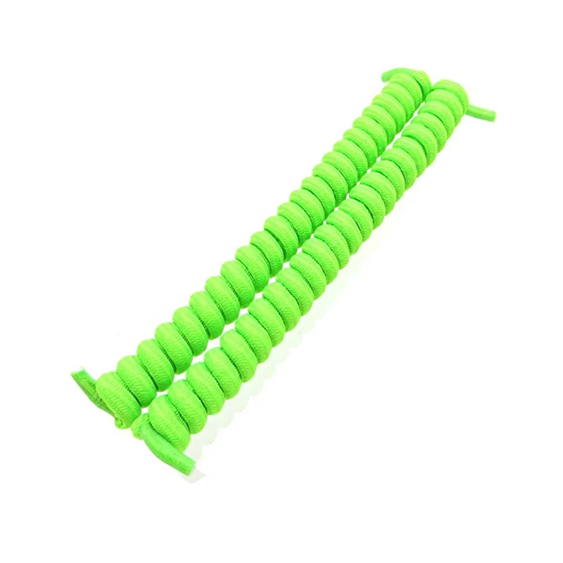 2021 Fuzhou YoYo Spiral Curly Elastic Shoelaces Round Elastic No Tie Shoelaces for Sale