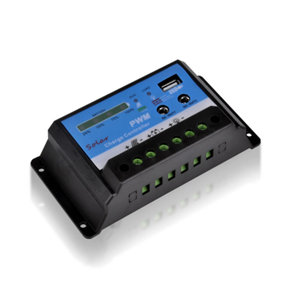 10 А 20 регулятор напряжения солнечной батареи 12 в 24 В с самозащитой