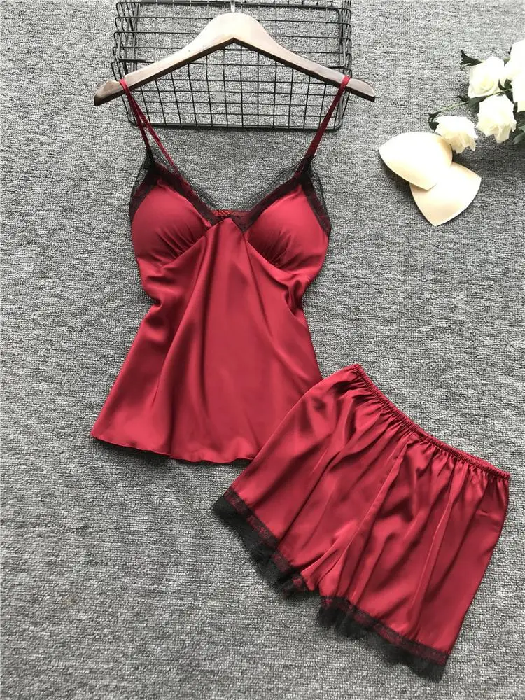 
Pyjamas Women Sleepwear Robe Lace Sleepwear Nightwear Girls Sexy Night Dress Lounge Wear 4 Pieces 