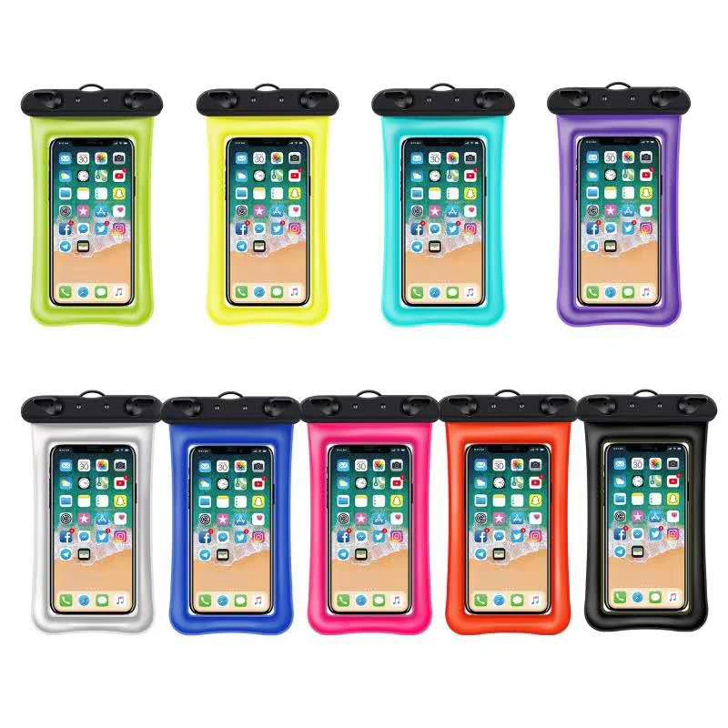
Universal Waterproof Case double airbags waterproof pouch bag airbag Cell Phone Water proof dry bag for smart phone 